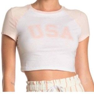 Crop top graphic tee USA Crop top graphic tee USA Crop top graphic tee USA Crop